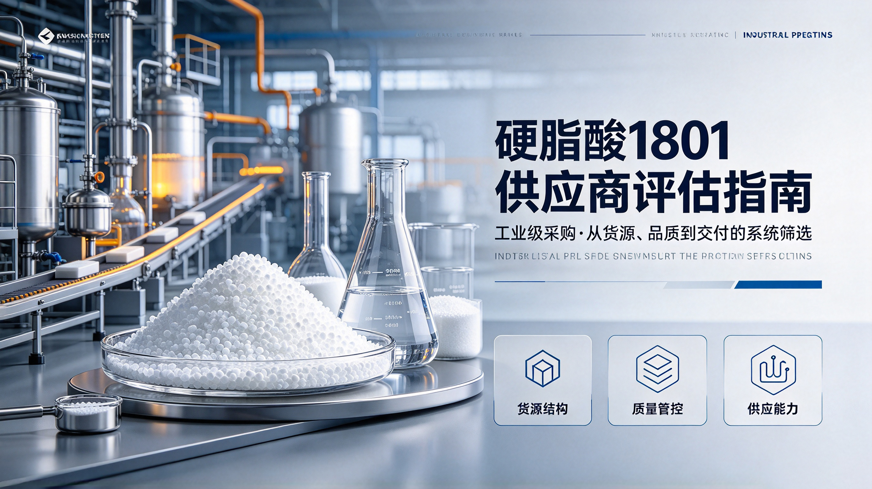 硬脂酸1801厂家怎么选?十八酸供应商评估的3个关键维度解析 硬脂酸1801,硬脂酸厂家,硬脂酸厂家怎么选